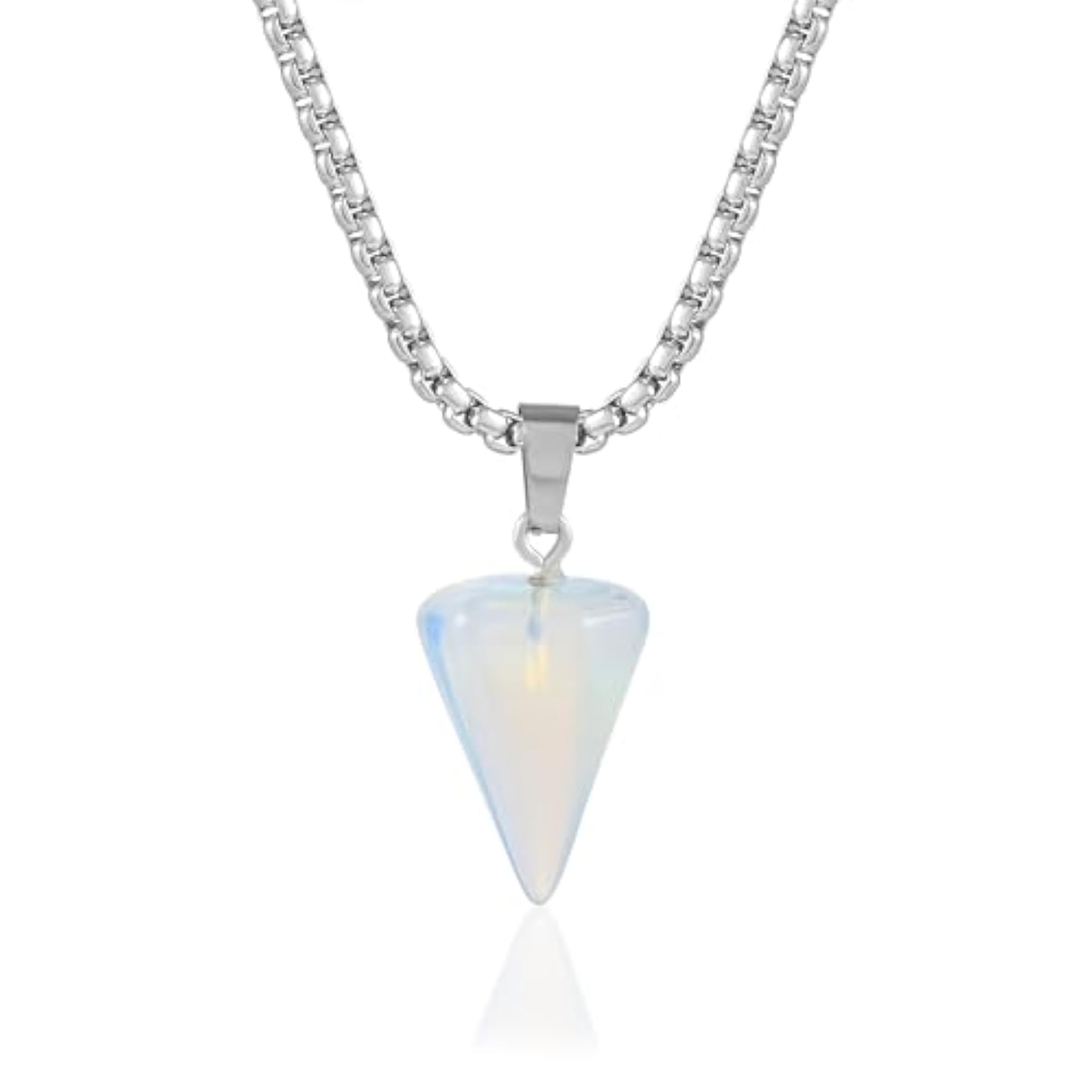 AAA Quality Natural Opal Stone Pendant Locket, Unisex